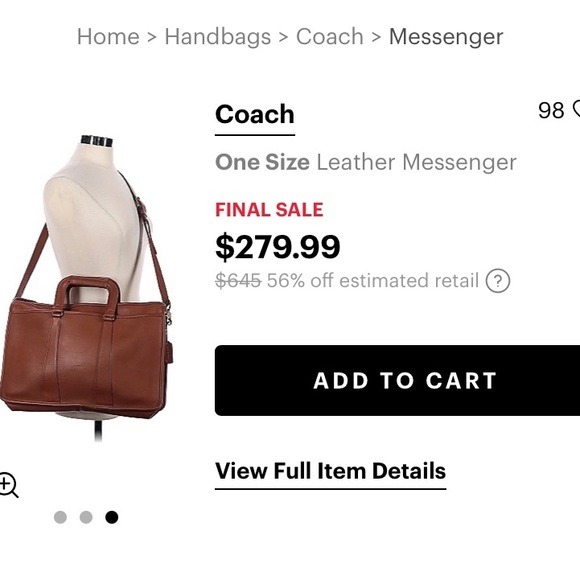 COACH “Hamilton” - VINTAGE Briefcase/Shoulder Bag/Laptop - Picture 2 of 7